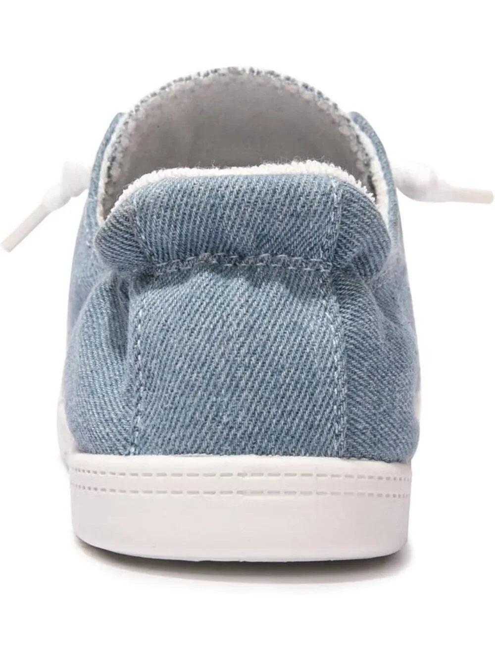 Women's Denim Blue Tennis Shoes Classic Canvas Low Top Athletic Running Sneakers